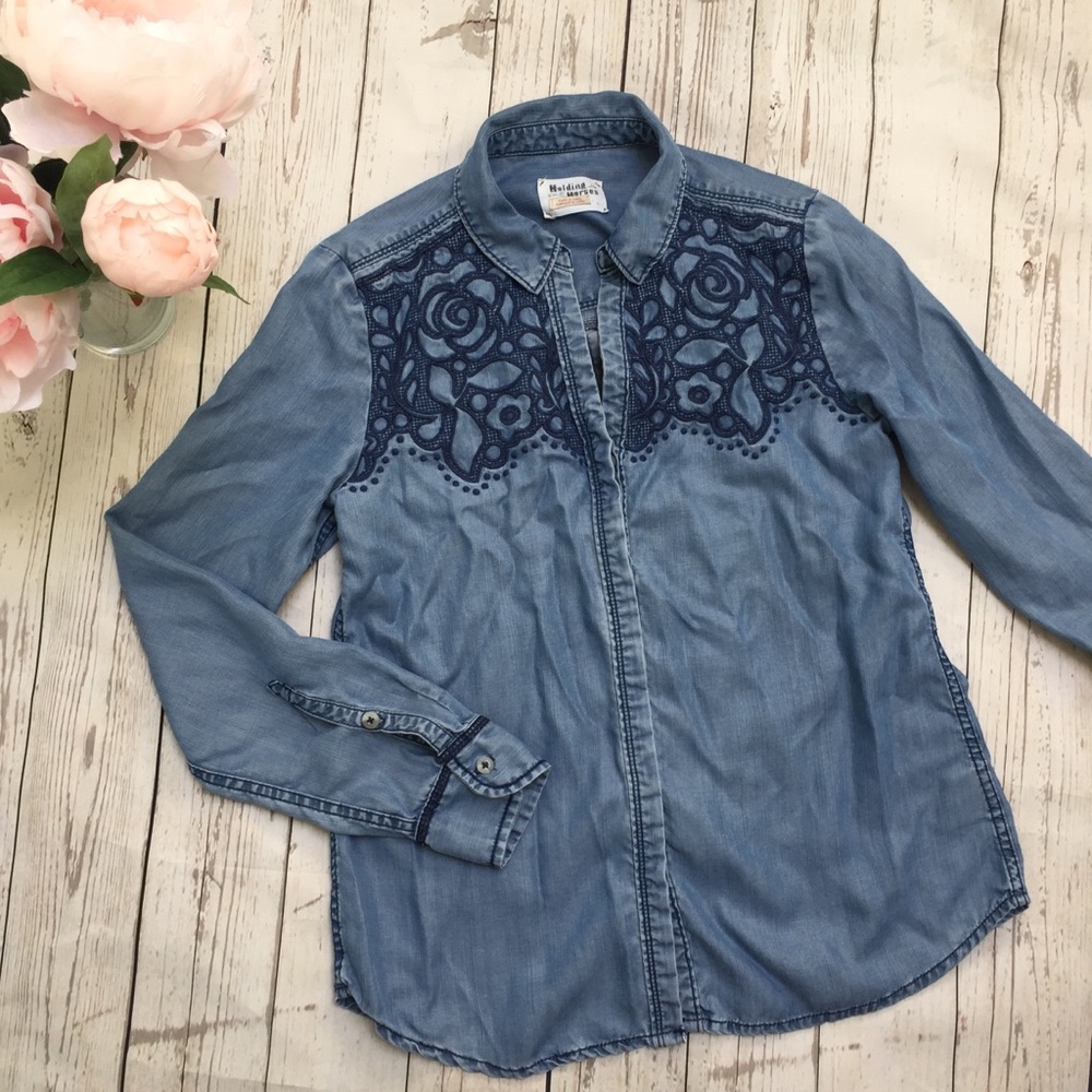 Holding Horses Canora Chambray Button Down